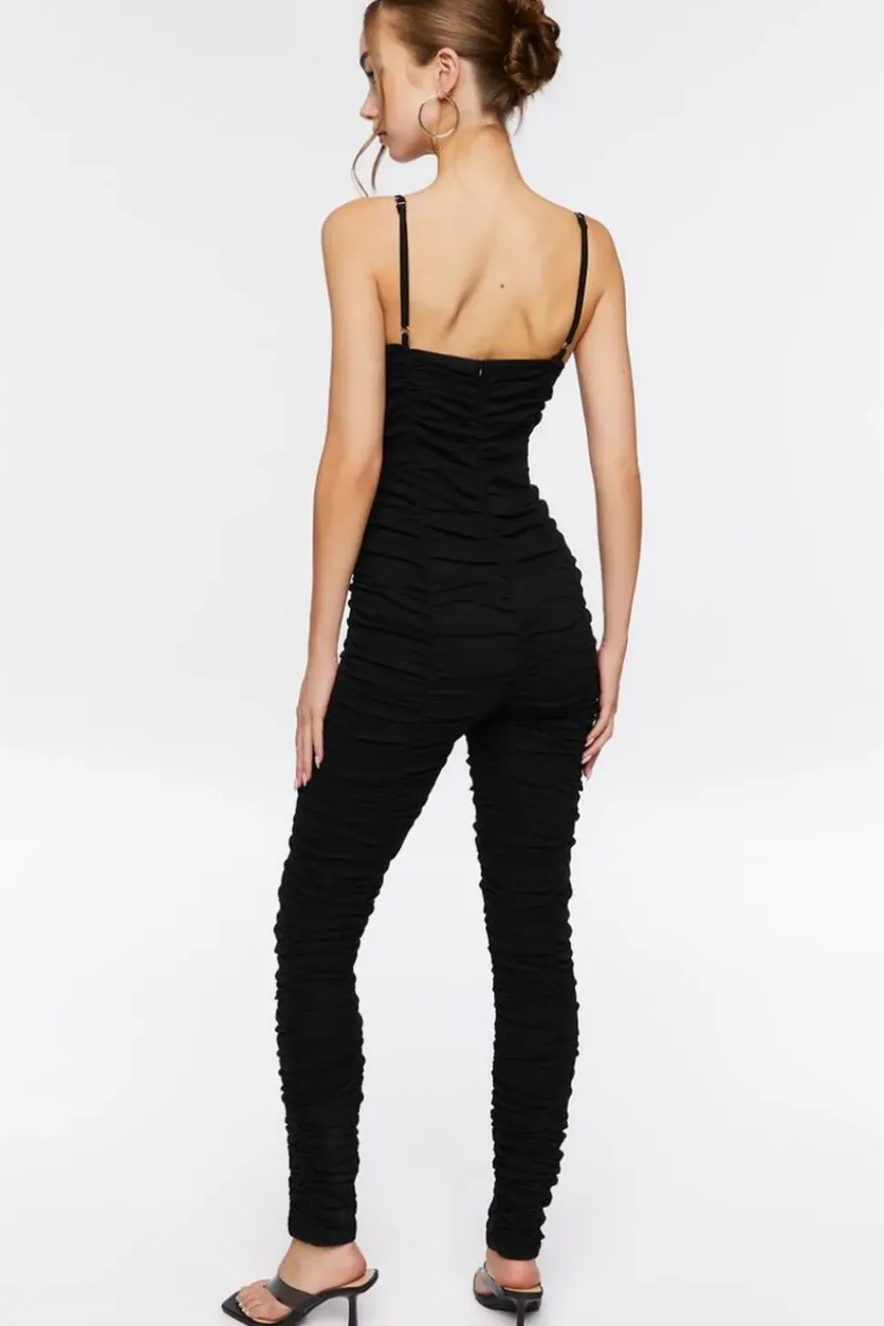 Ruched Sweetheart Jumpsuit