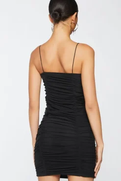 Ruched Sweetheart Mini Dress
