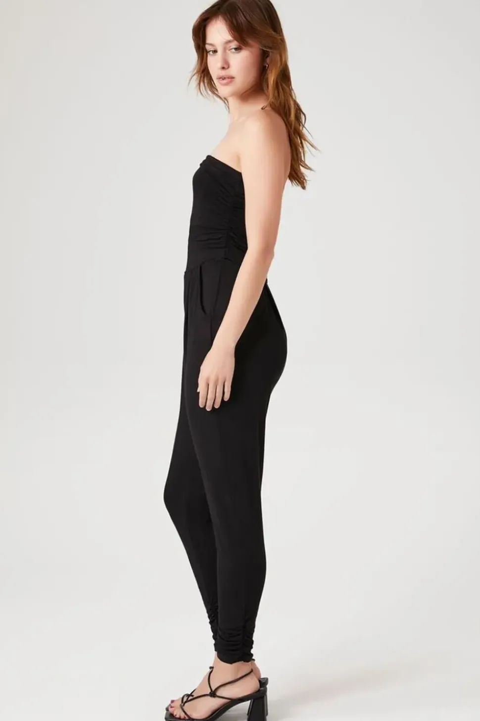 Ruched Tube Jumpsuit