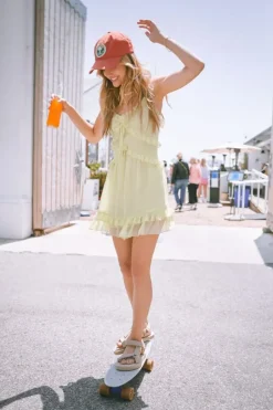 Ruffled Cami Mini Dress