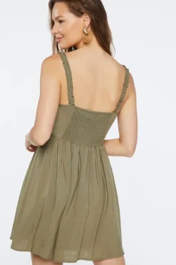 Ruffle Fit & Flare Mini Dress