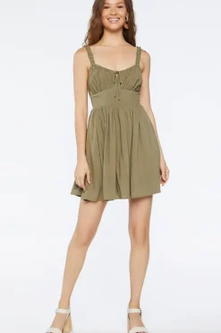Ruffle Fit & Flare Mini Dress