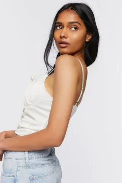 Ruffle-Trim Cropped Cami