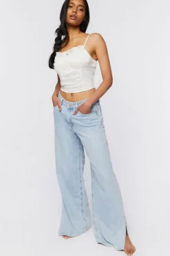 Ruffle-Trim Cropped Cami