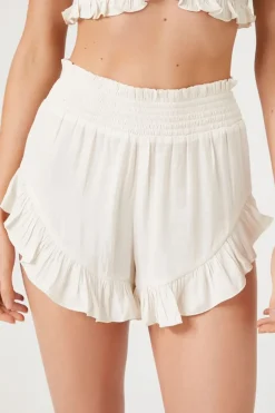 Ruffle-Trim Lounge Shorts