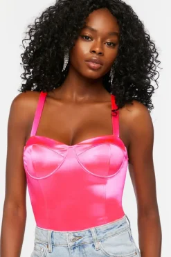 Satin Bustier Bodysuit