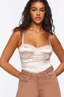 Satin Bustier Bodysuit