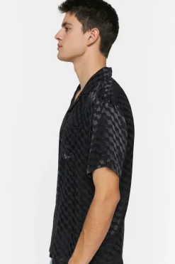 Satin Checkered Shirt