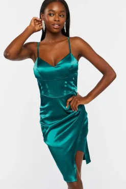 Satin Corset Mini Dress