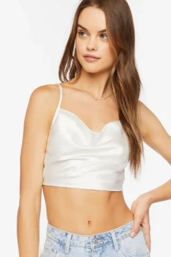 Satin Cowl Neck Cami