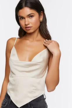 Satin Cowl Neck Cami