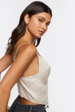 Satin Cowl Neck Cami