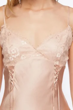 Satin Eyelash Lace Cami