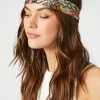 Satin Floral Print Headwrap