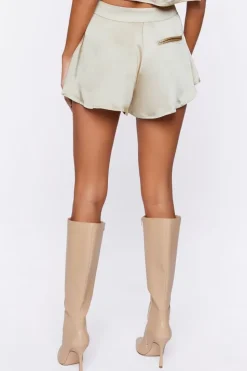 Satin High-Rise Shorts