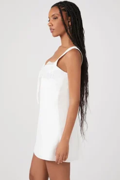 Satin & Lace Mini Dress