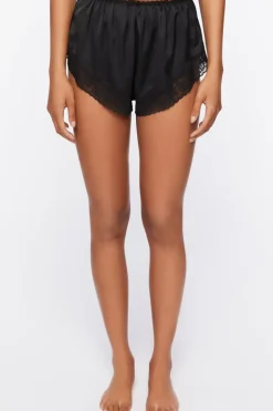 Satin Lace Tank Top & Shorts Lounge Set