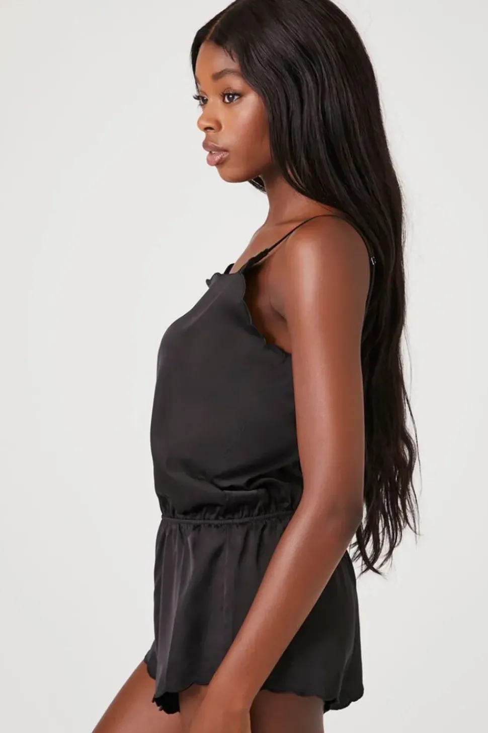 Satin Lingerie Romper