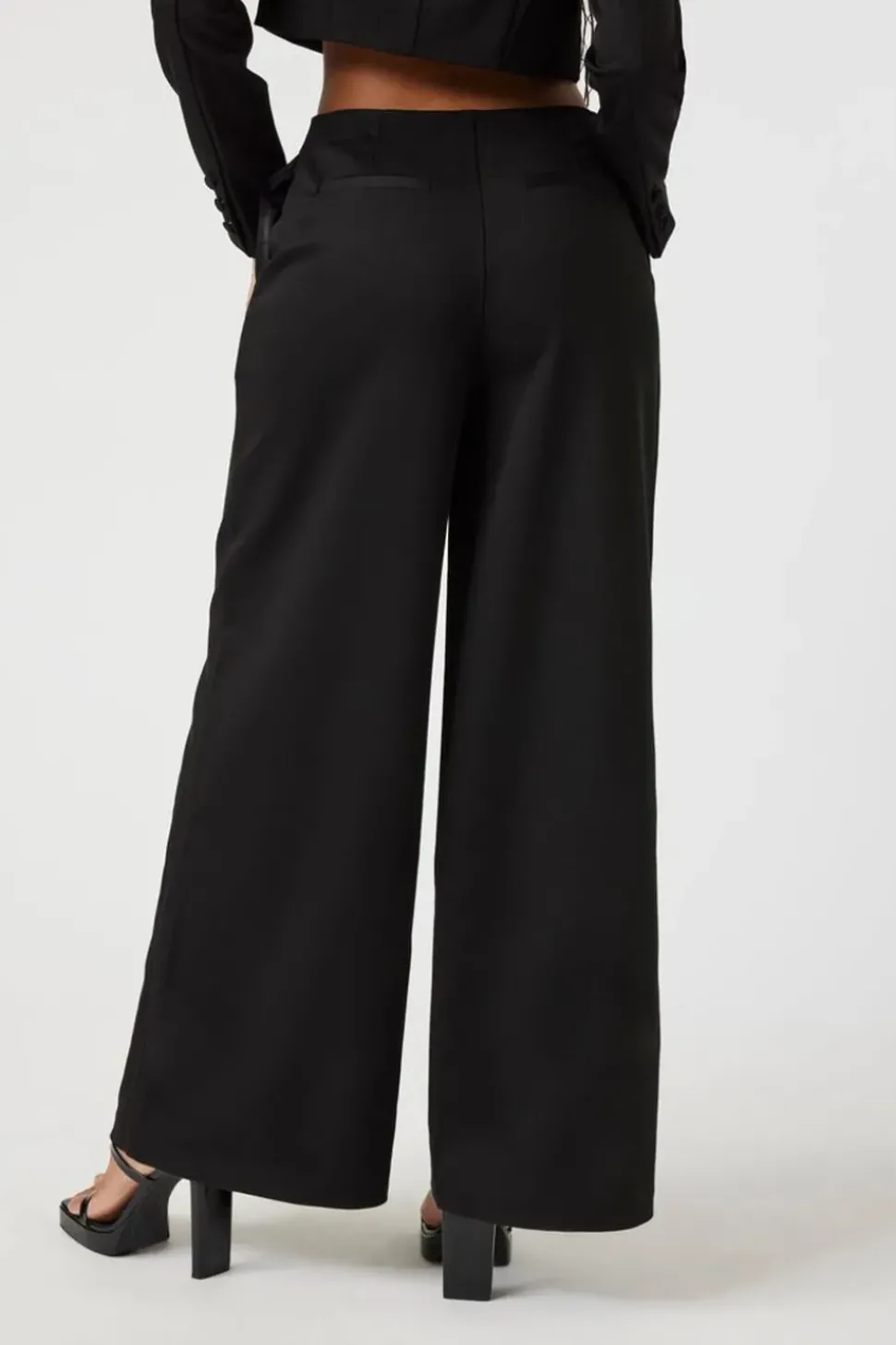 Satin Low-Rise Trousers