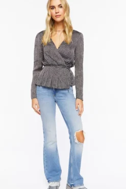 Satin Surplice Top