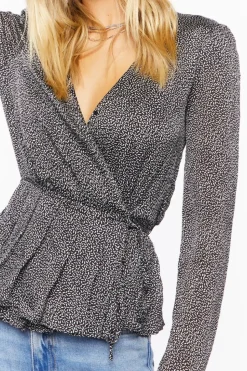 Satin Surplice Top