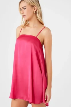 Satin Swing Slip Dress