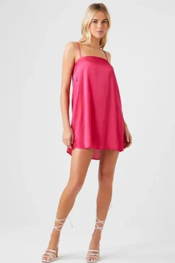 Satin Swing Slip Dress