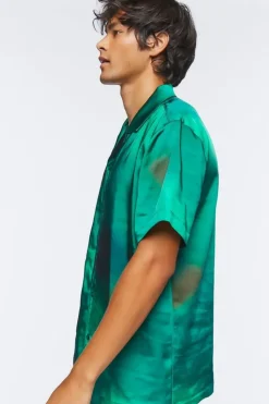Satin Tie-Dye Shirt
