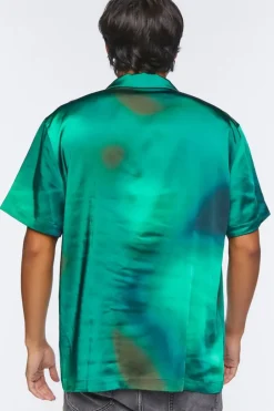 Satin Tie-Dye Shirt