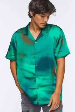 Satin Tie-Dye Shirt