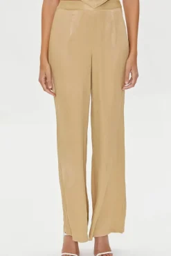 Satin Wide-Leg Pants