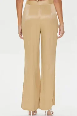 Satin Wide-Leg Pants