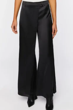 Satin Wide-Leg Pants