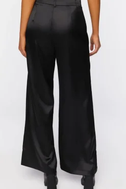 Satin Wide-Leg Pants