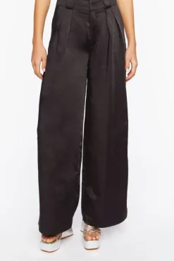 Satin Wide-Leg Pants