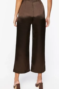Satin Wide-Leg Pants