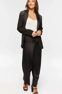 Satin Wide-Leg Pants