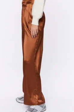 Satin Wide-Leg Pants