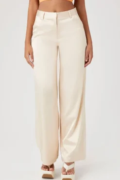 Satin Wide-Leg Pants