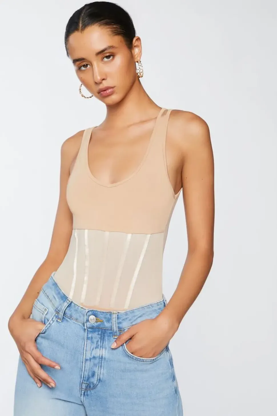 Scoop Colorblock Bodysuit