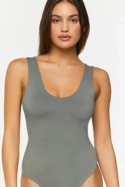 Scoop-Neck Tank Bodysuit