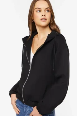 Scuba Knit Zip-Up Hoodie
