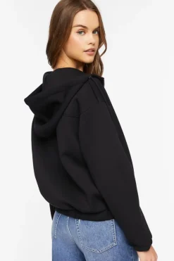 Scuba Knit Zip-Up Hoodie