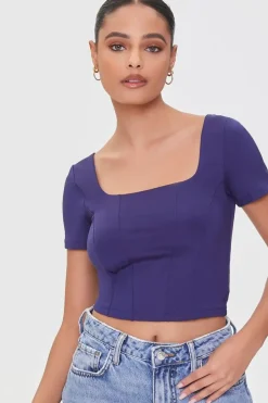 Seamed Crop Top