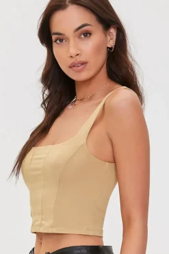 Seamed Crop Top