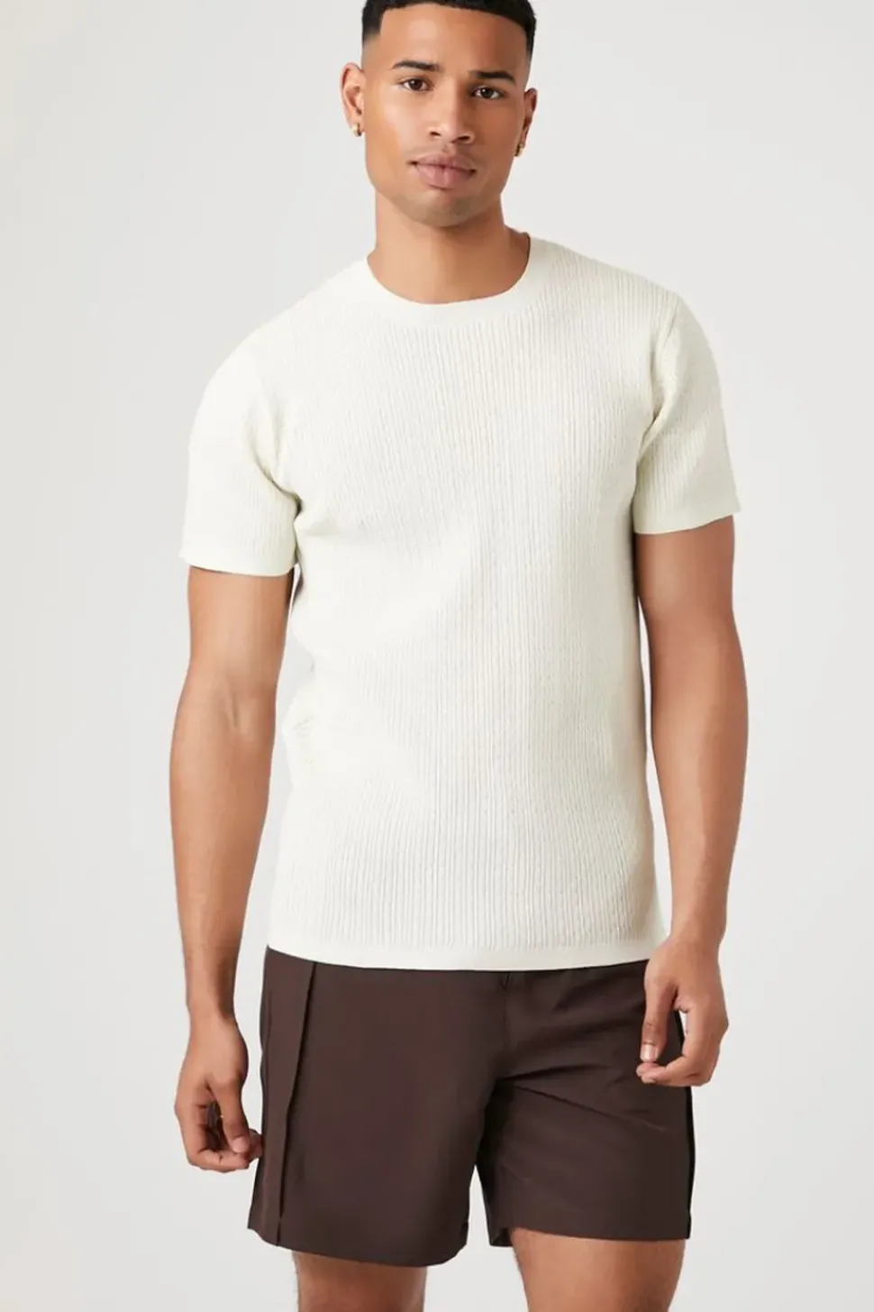 Seamed Drawstring Shorts