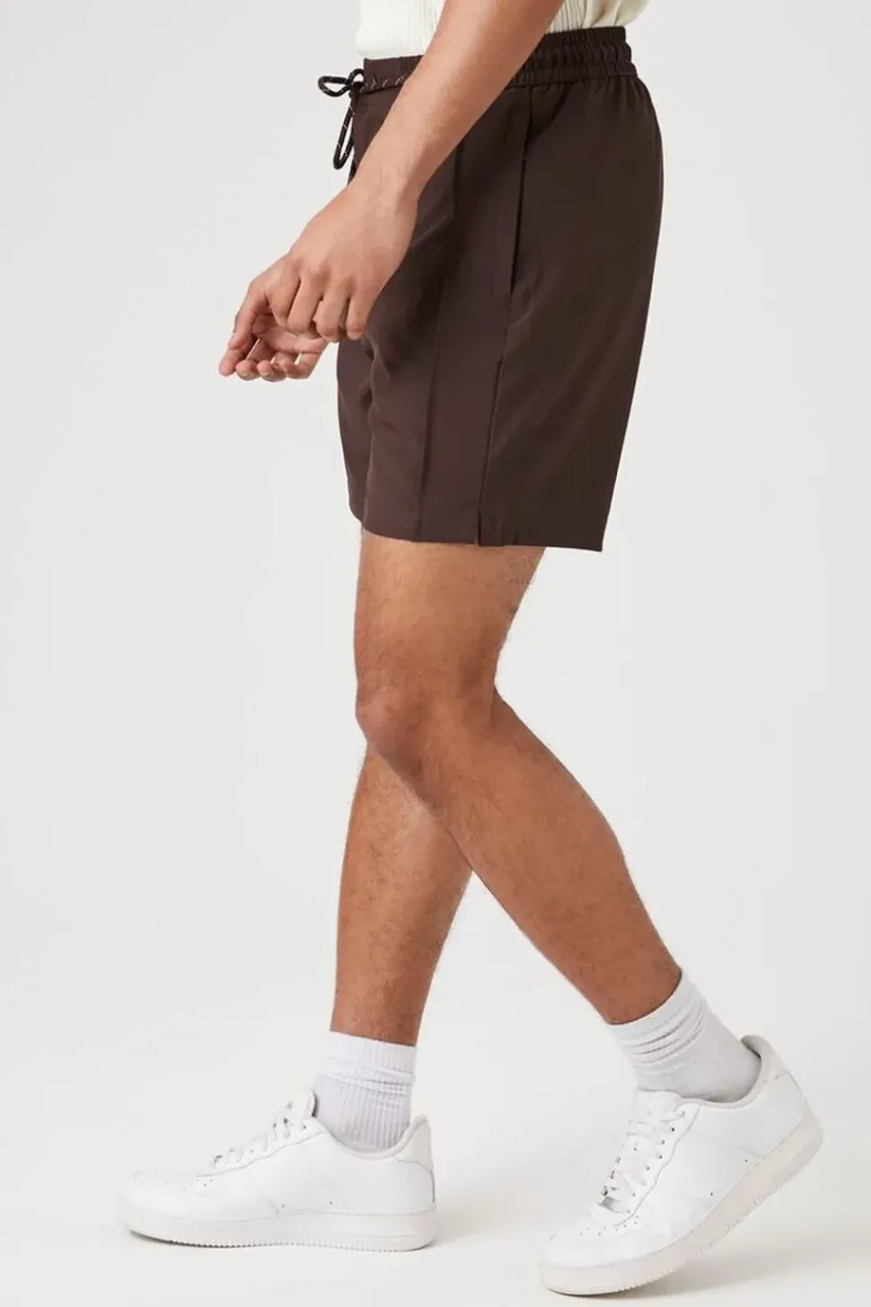Seamed Drawstring Shorts