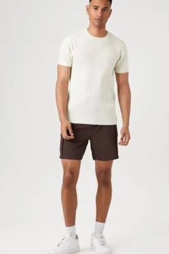 Seamed Drawstring Shorts
