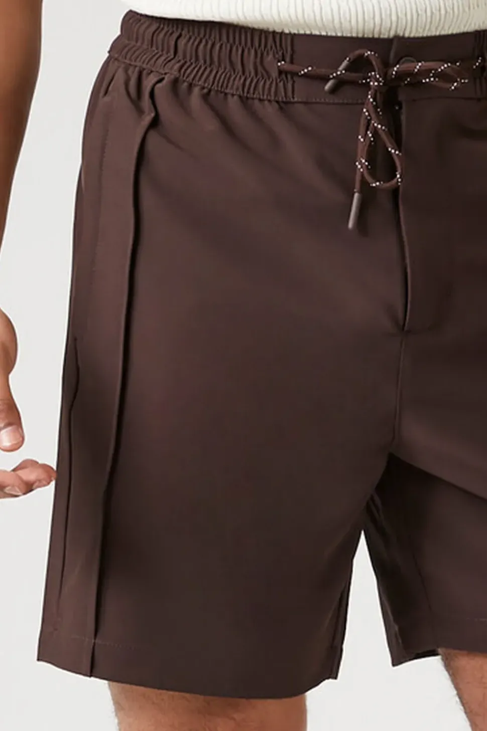 Seamed Drawstring Shorts
