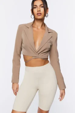 Seamed High-Rise Biker Shorts